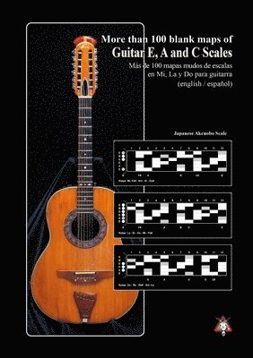 +100 Blank Maps of Guitar E, A and C Scales 1