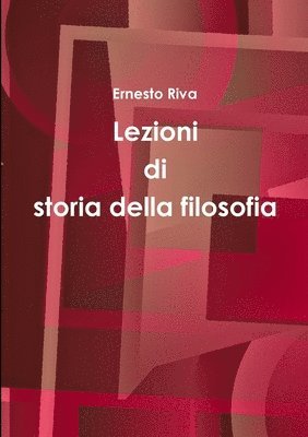 bokomslag Lezioni di storia della filosofia