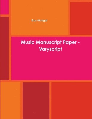 bokomslag Music Manuscript Paper - Varyscript