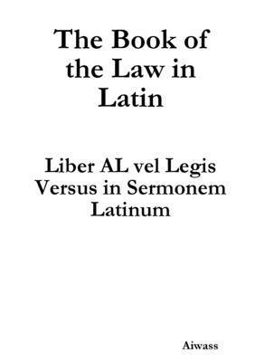 Aiwass - Book of the Law in Latin, Häftad