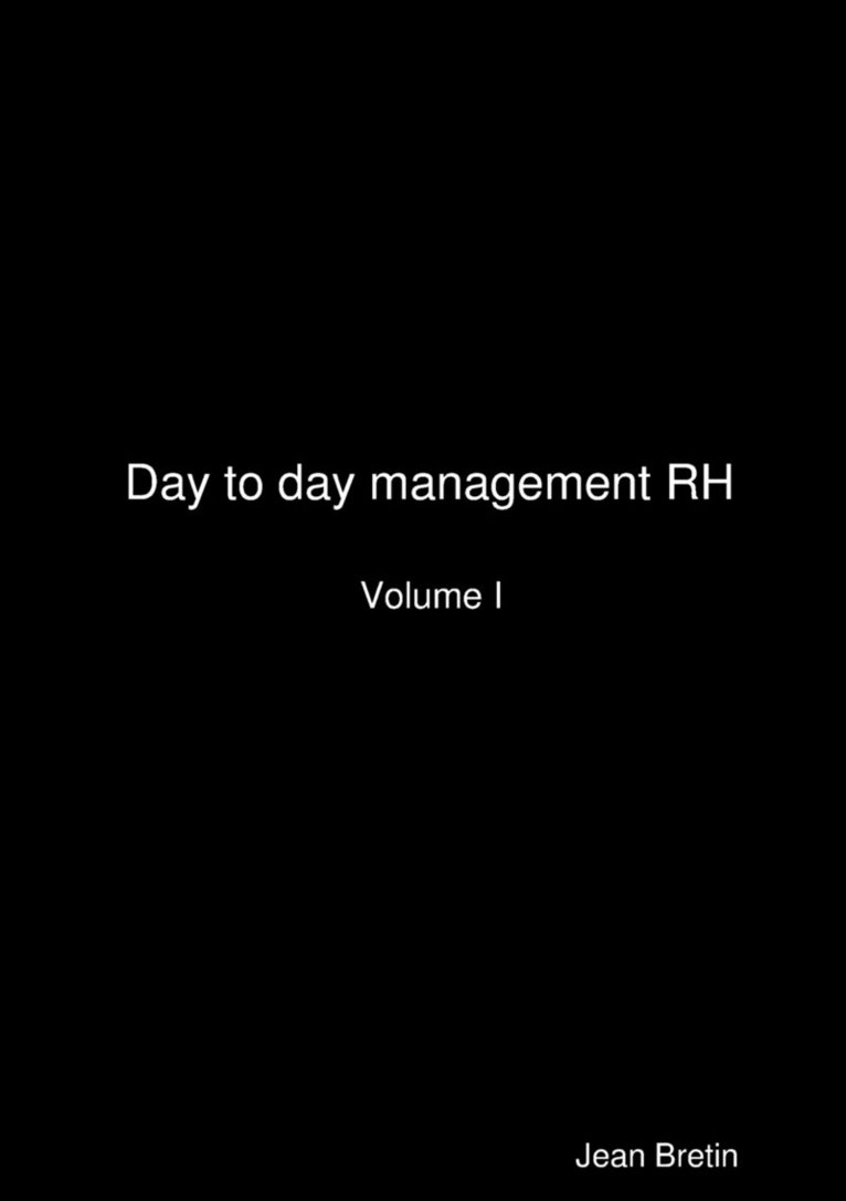 Day to day management RH 1