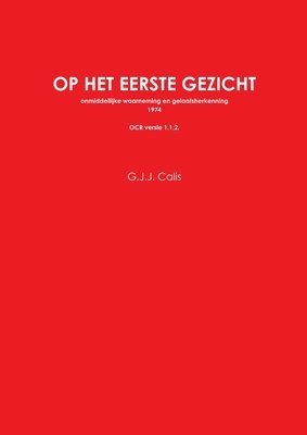 bokomslag Op het eerste gezicht OCR ISBN