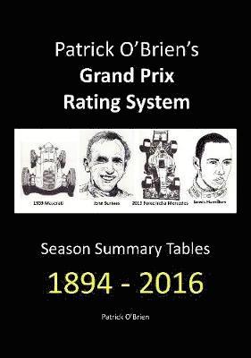 Patrick OBriens Grand Prix Rating System: Season Summary Tables 1894  2016 1