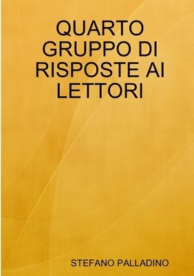 bokomslag Quarto Gruppo Di Risposte AI Lettori