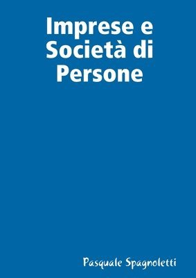 bokomslag Imprese e Societ di Persone