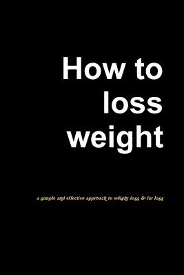 How to lose weight 1