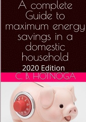 C B Hotnoga, C. B. Hotnoga - Complete Guide to Energy Savings In a Domestic Household - 2020 Edition, Häftad
