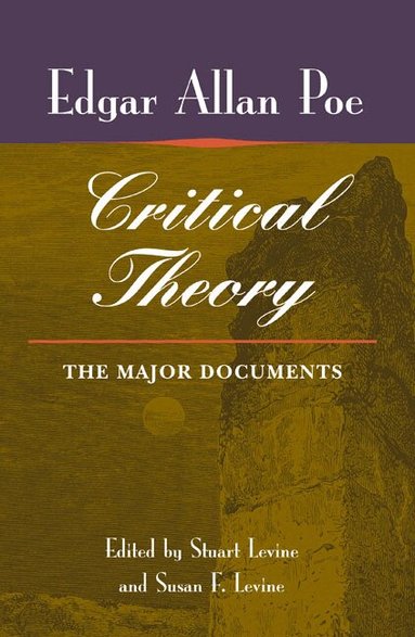 Susan Levine, Susan F. Levine - Poe's Critical Theory, Inbunden