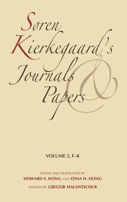 Søren Kierkegaard - Søren Kierkegaard's Journals and Papers, Volume 2, Inbunden