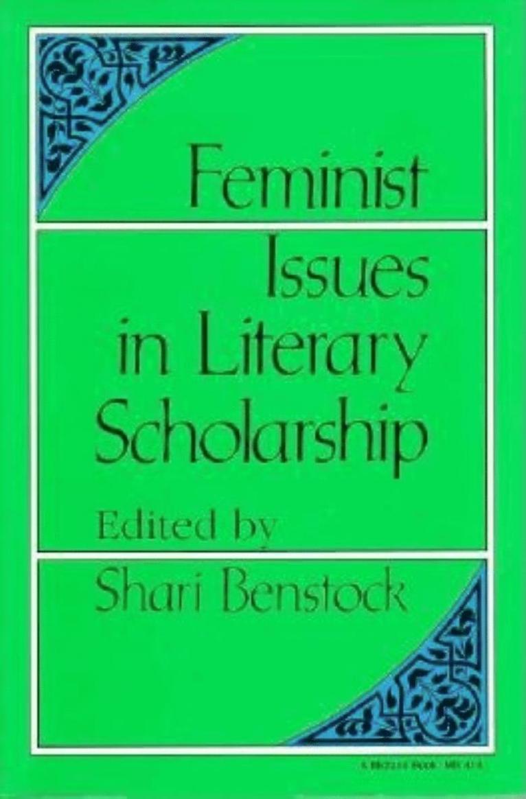 Feminist Issues in Literary Scholarship