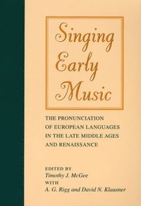 bokomslag Singing Early Music