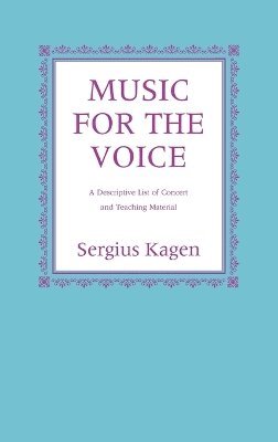 Music for the Voice, Revised Edition 1