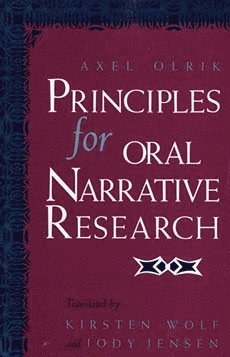 bokomslag Principles for Oral Narrative Research