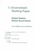 Global Greens, Global Governance