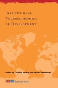 bokomslag Institutional Microeconomics of Development