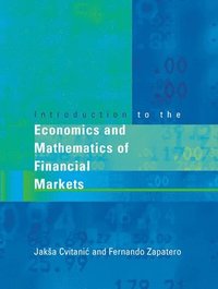 bokomslag Introduction to the Economics and Mathematics of Financial Markets
