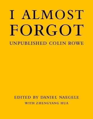 Daniel Naegele, Zhengyang Hua, Daniel Naegele - I Almost Forgot, Inbunden