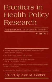 bokomslag Frontiers in Health Policy Research