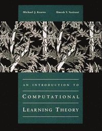bokomslag An Introduction to Computational Learning Theory