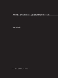 bokomslag Word Formation in Generative Grammar: Volume 1