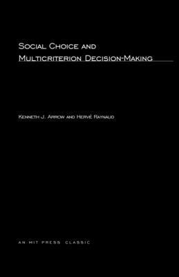 bokomslag Social Choice and Multicriterion Decision-Making