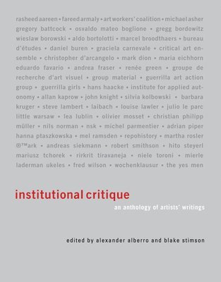 bokomslag Institutional Critique