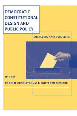 Roger D. Congleton, Birgitta Swedenborg - Democratic Constitutional Design and Public Policy, Häftad