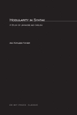 Modularity in Syntax: Volume 9 1