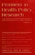 bokomslag Frontiers in Health Policy Research