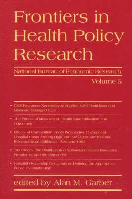 bokomslag Frontiers in Health Policy Research