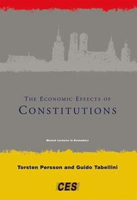 bokomslag The Economic Effects of Constitutions