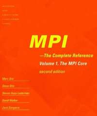bokomslag MPI - The Complete Reference