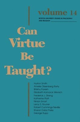 bokomslag Can Virtue be Taught?