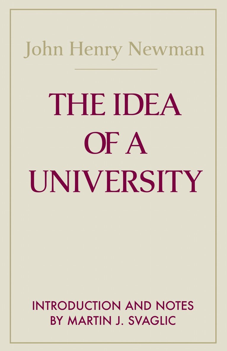 Idea of a University, The 1