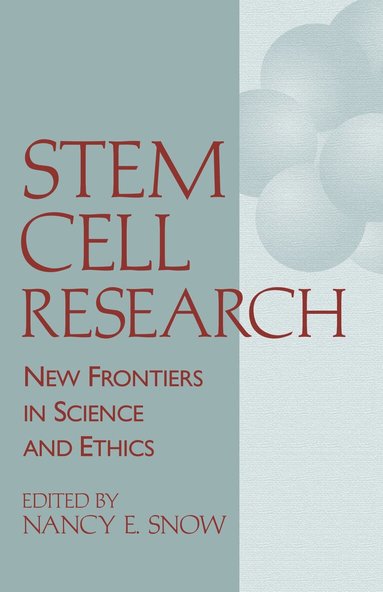 Nancy E. Snow - Stem Cell Research, Häftad