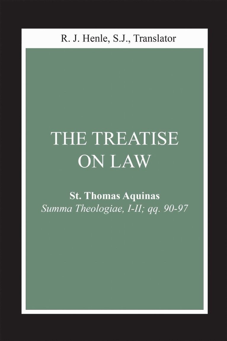 The Treatise on Law 1