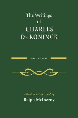 The Writings of Charles De Koninck 1