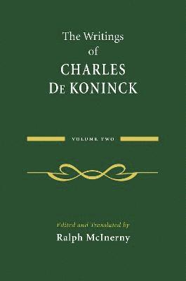 The Writings of Charles De Koninck 1