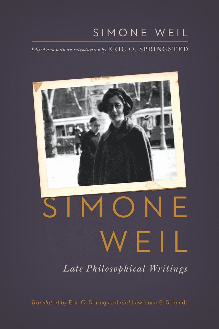 Simone Weil, Eric O. Springsted - Simone Weil, Häftad