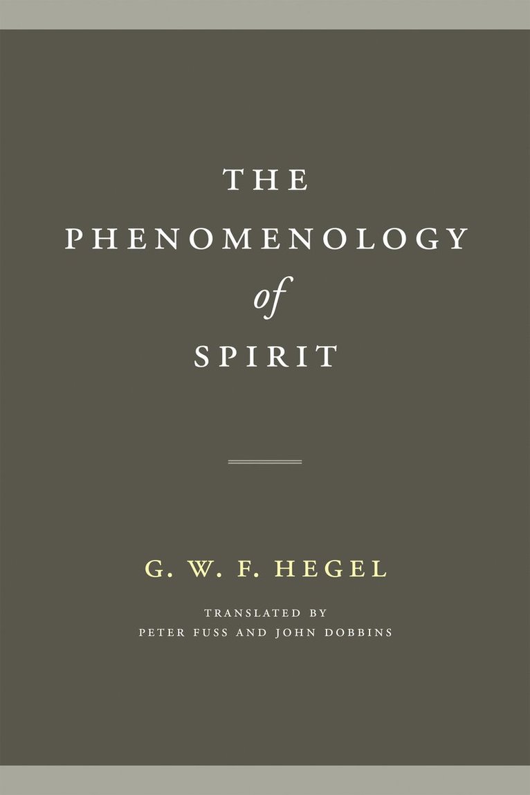 Phenomenology of Spirit 1