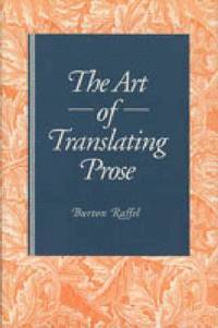 bokomslag The Art of Translating Prose
