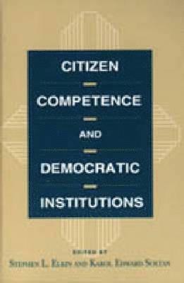 bokomslag Citizen Competence and Democratic Institutions