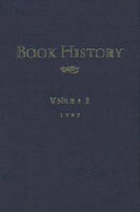 bokomslag Book History, Vol. 1