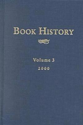 Book History: v. 3 1