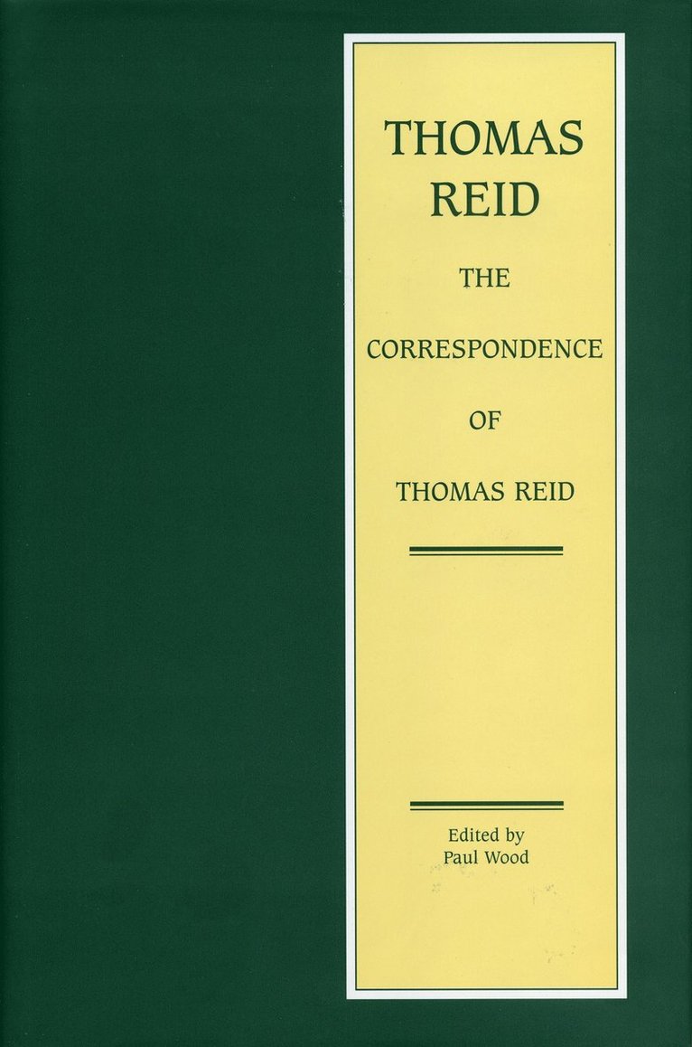 The Correspondence of Thomas Reid 1