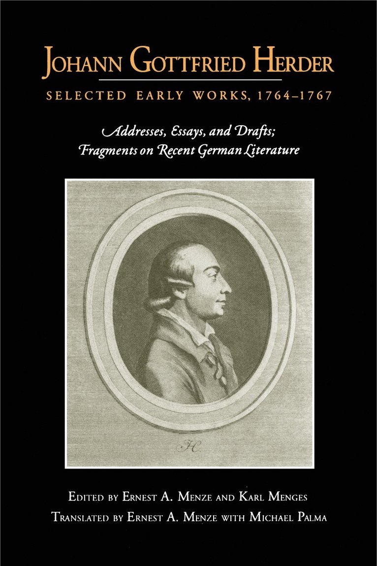 Johann Gottfried Herder: Selected Early Works, 1764–1767