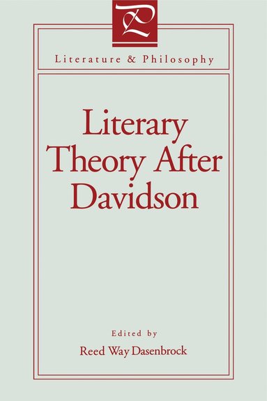 bokomslag Literary Theory After Davidson