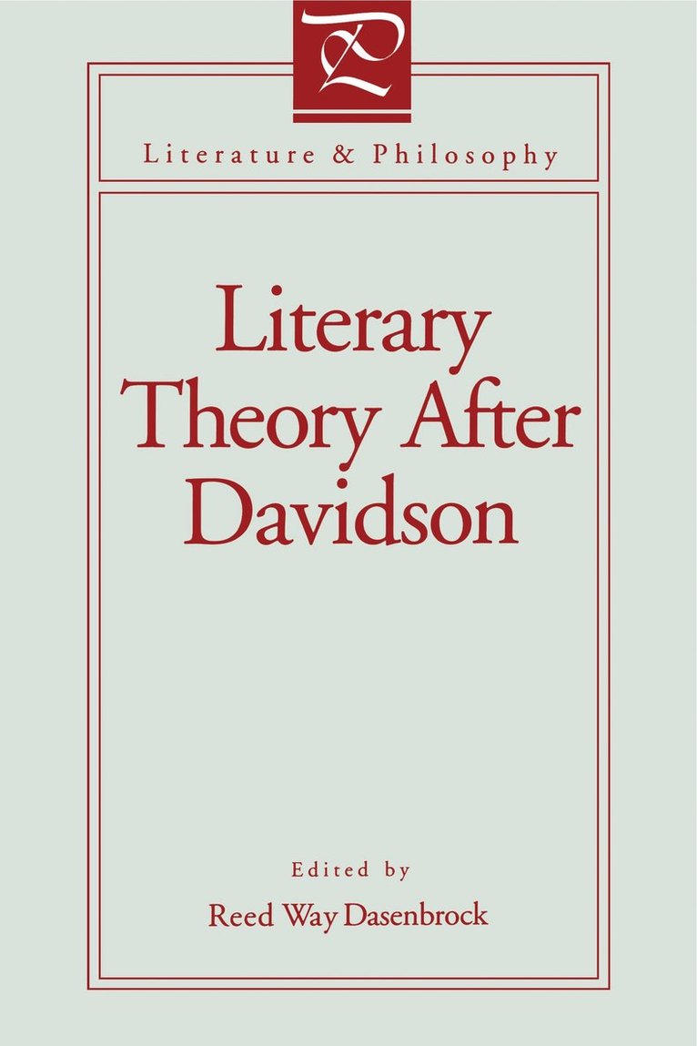 Literary Theory After Davidson 1