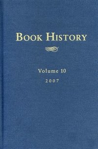 bokomslag Book History, vol. 10