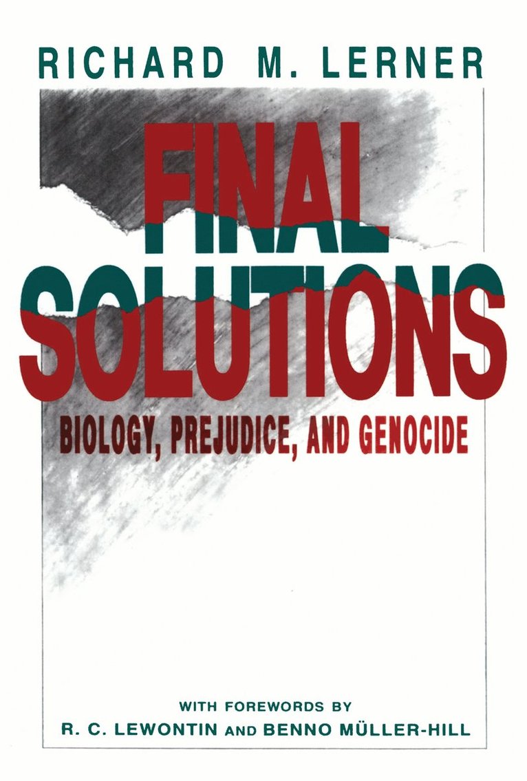 Richard  M. Lerner, Richard M. Lerner - Final Solutions, Häftad